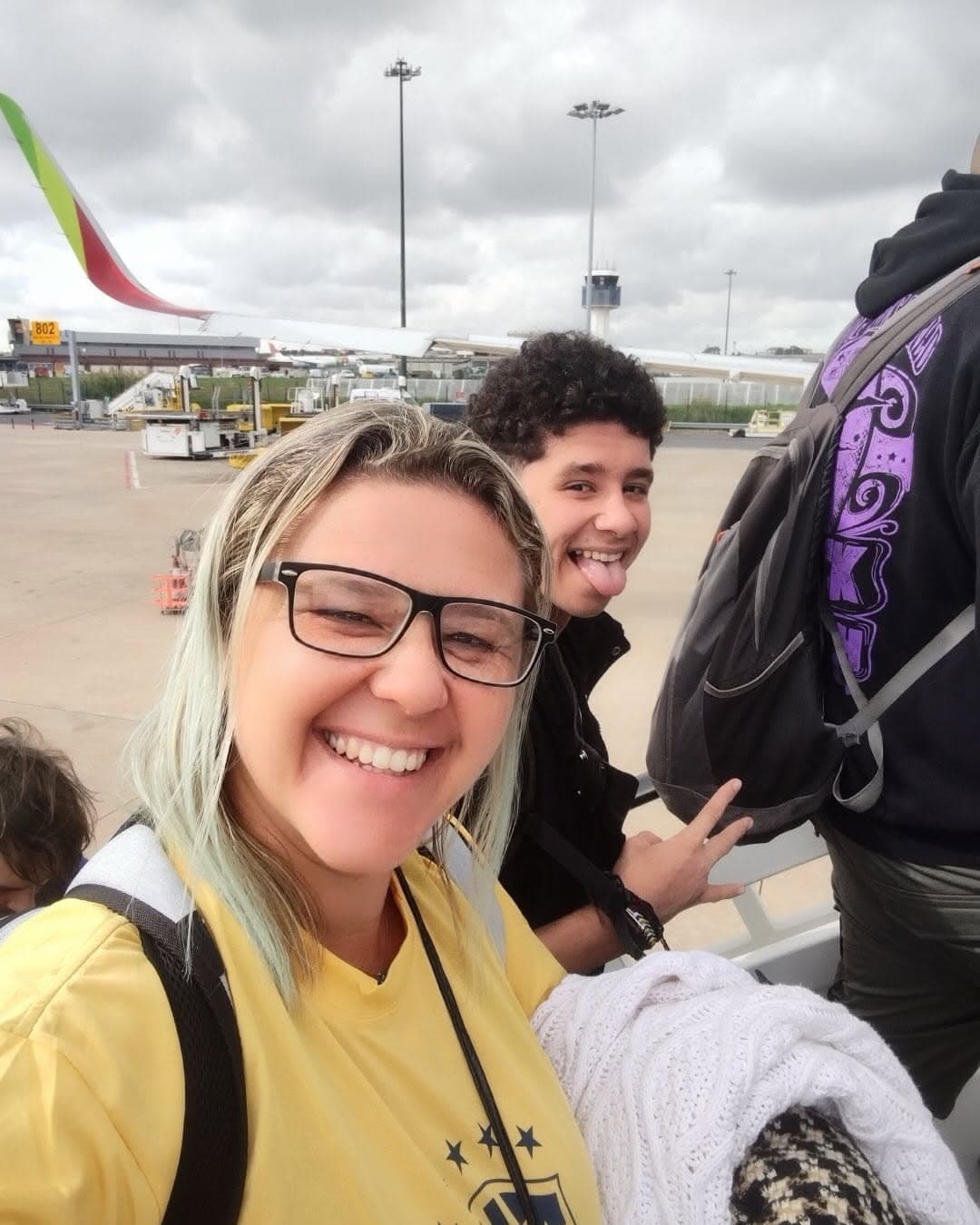 Raphaela Travassos com o filho